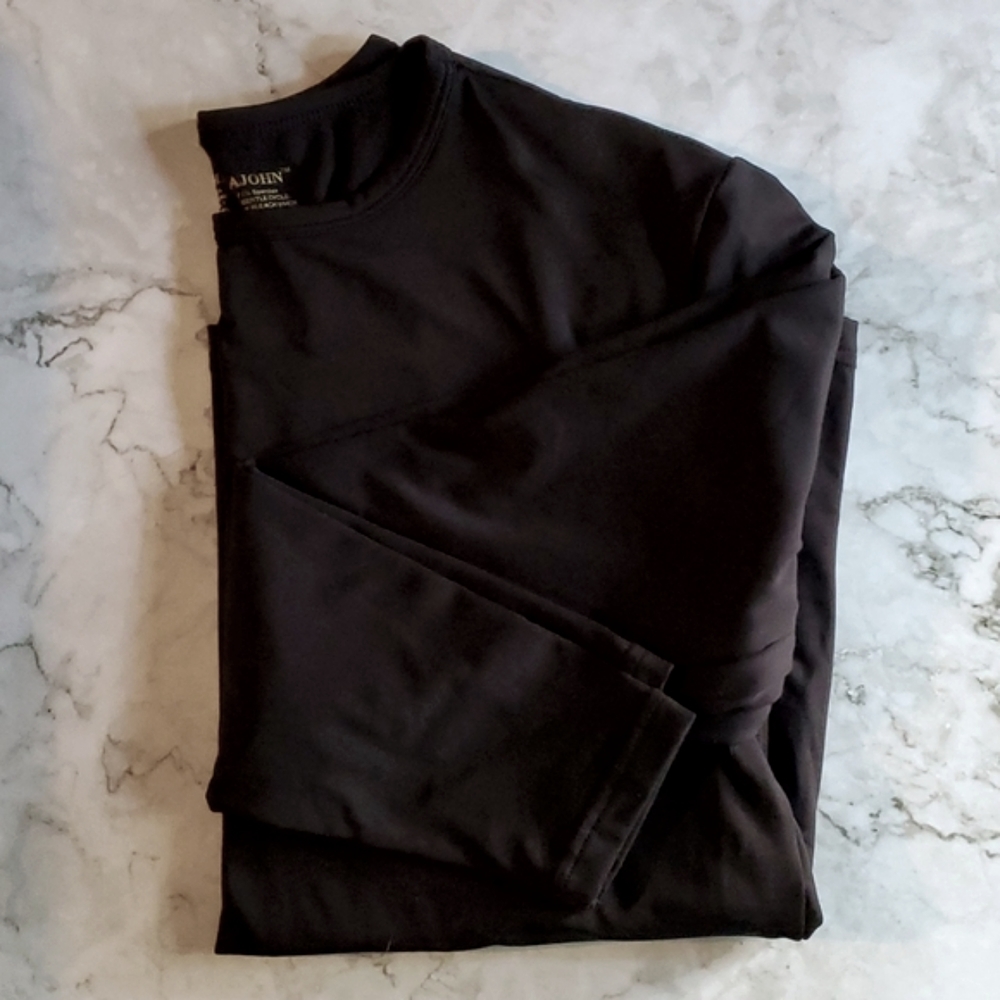 Men's Black thermal top Small S